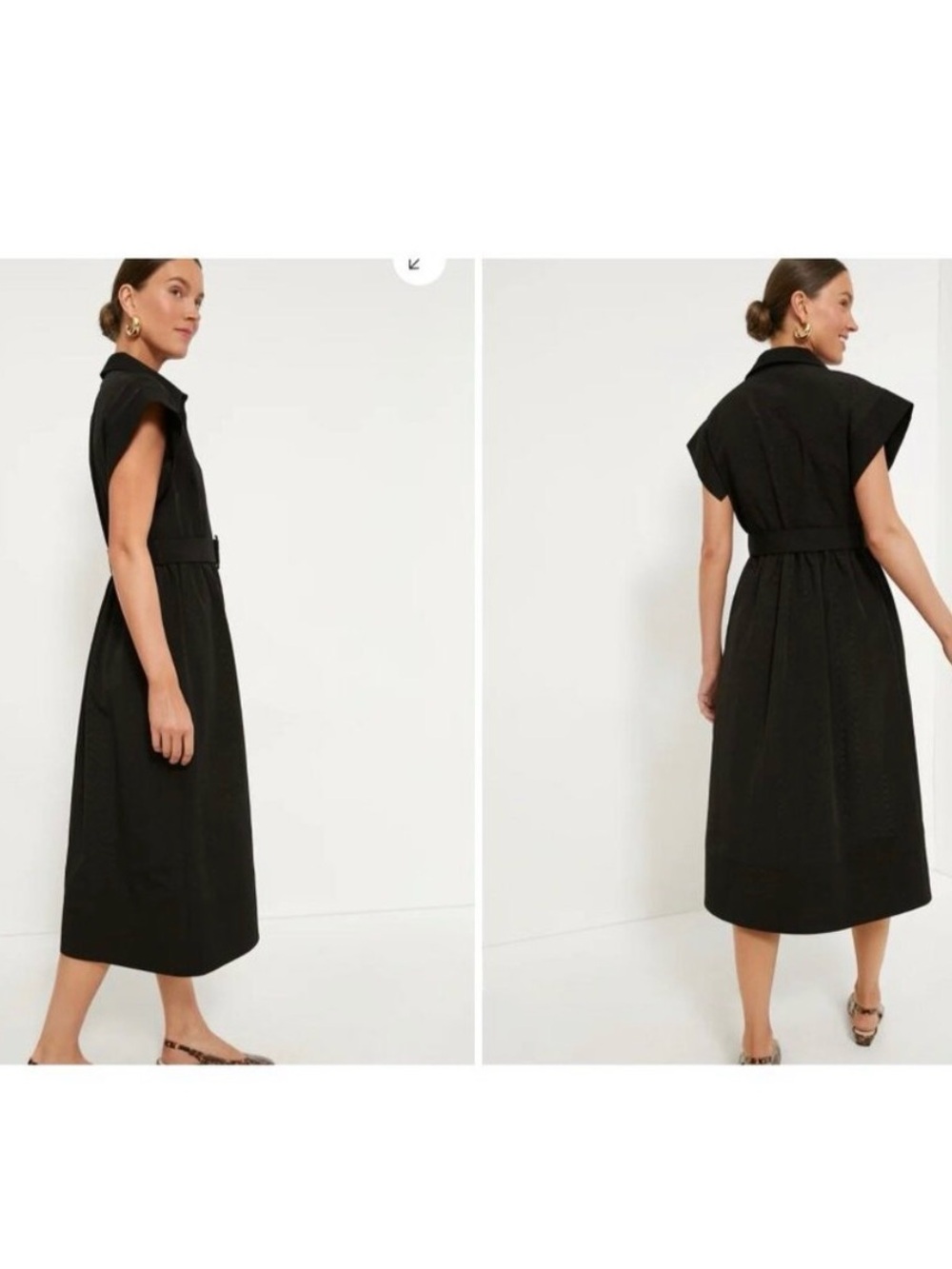 Tuckernuck Chloe Black Belted Shirt Dress - Women - Picture 2 of 8